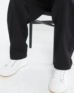White Lace Up Trainers