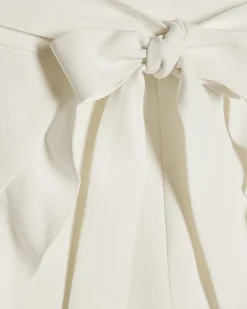 White Layered Frill Shorts