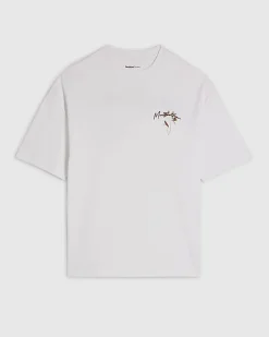 White Montpellier Floral Crew Neck T-Shirt