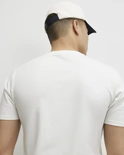 White Muscle Fit Lightweight Stretch T-Shirt
