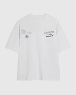 White Oversized Capri Turbo Resort T-Shirt