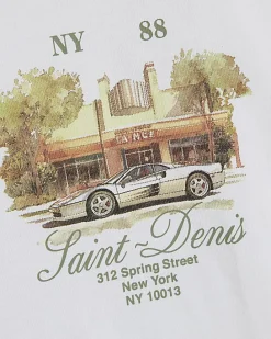 White Oversized Fit Graphic T-Shirt