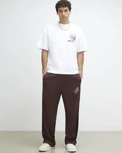 White Oversized Fit Graphic Print T-Shirt