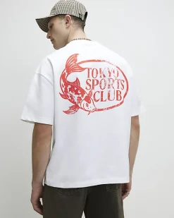 White Oversized Fit Lightweight Tokyo T-Shirt