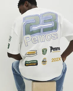 White Oversized Fit Penrose 23 T-Shirt