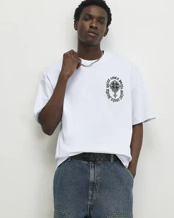 White Oversized Fit Saint Croix Paris T-Shirt