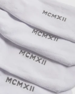 White Pack Of 5 Liner MCMXII Socks