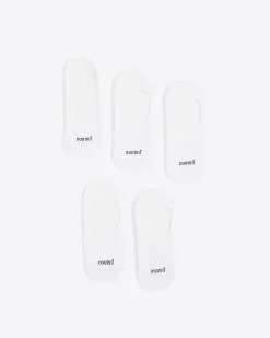 White Pack Of 5 Liner Socks