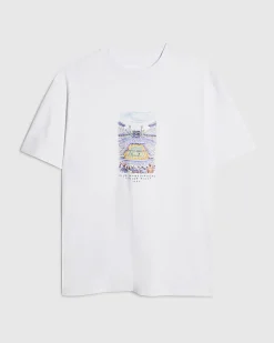 White Regular Fit Lightweight Tennis T-Shirt