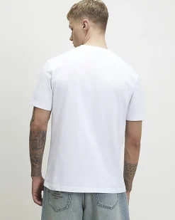 White Regular Fit Lightweight Tennis T-Shirt