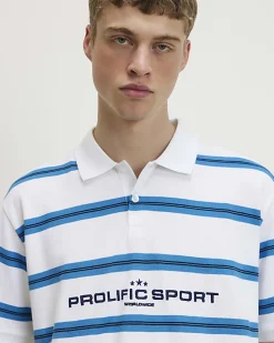 White Regular Fit Prolific Stripe Polo Shirt