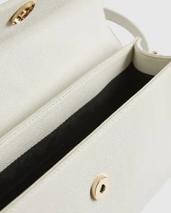 White Scarf Charm Tote Bag