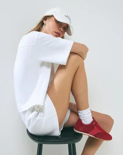 White Short Sleeve Sweatshirt