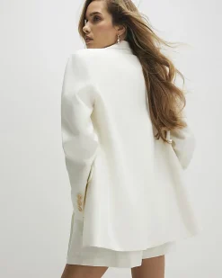 White Single Breasted Blazer