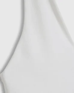 White Sleeveless Cotton Rich Bodysuit