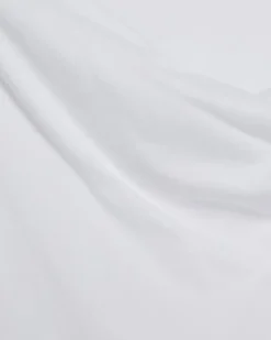 White Sleeveless Twist Front Shoulder Pad Top