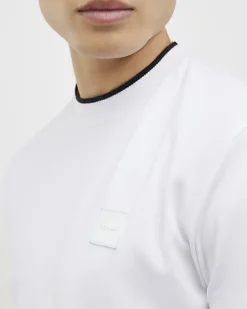 White Slim Fit Interlock Lightweight T-Shirt