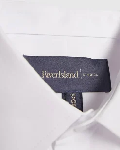 White Slim Fit Long Sleeve Shirt
