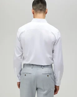 White Slim Fit Premium Long Sleeve Shirt