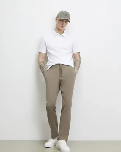 White Slim Fit Short Sleeve Polo Shirt
