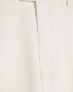White Slim Fit Tailored Suit Trousers