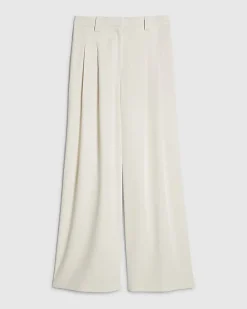 White Tailored Wide Leg Trousers