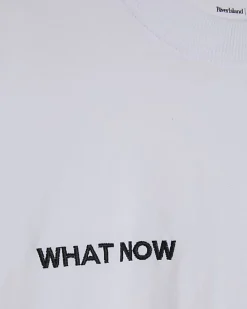 White What Now Embroidered T-Shirt
