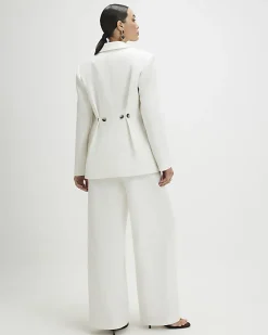 White Wide Leg Trousers