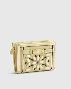 Yellow Beaded Flower Purse