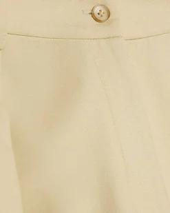 Yellow High Waisted Tapered Trousers