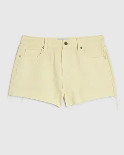 Yellow Hotpant Denim Shorts