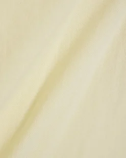 Yellow Linen Blend Asymmetric Midi Dress