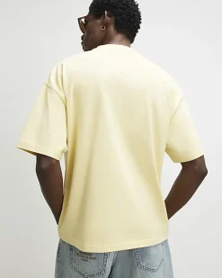 Yellow Oversized Fit Cote Bleue Fish T-Shirt