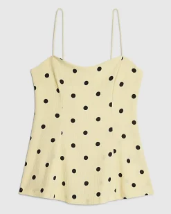 Yellow Polka Dot Cami Top