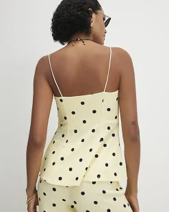 Yellow Polka Dot Cami Top