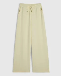 Yellow Premium Drawstring Wide Leg Joggers