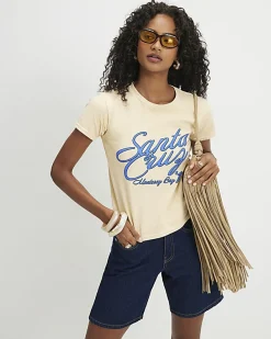 Yellow Short Sleeve Santa Cruz T-Shirt
